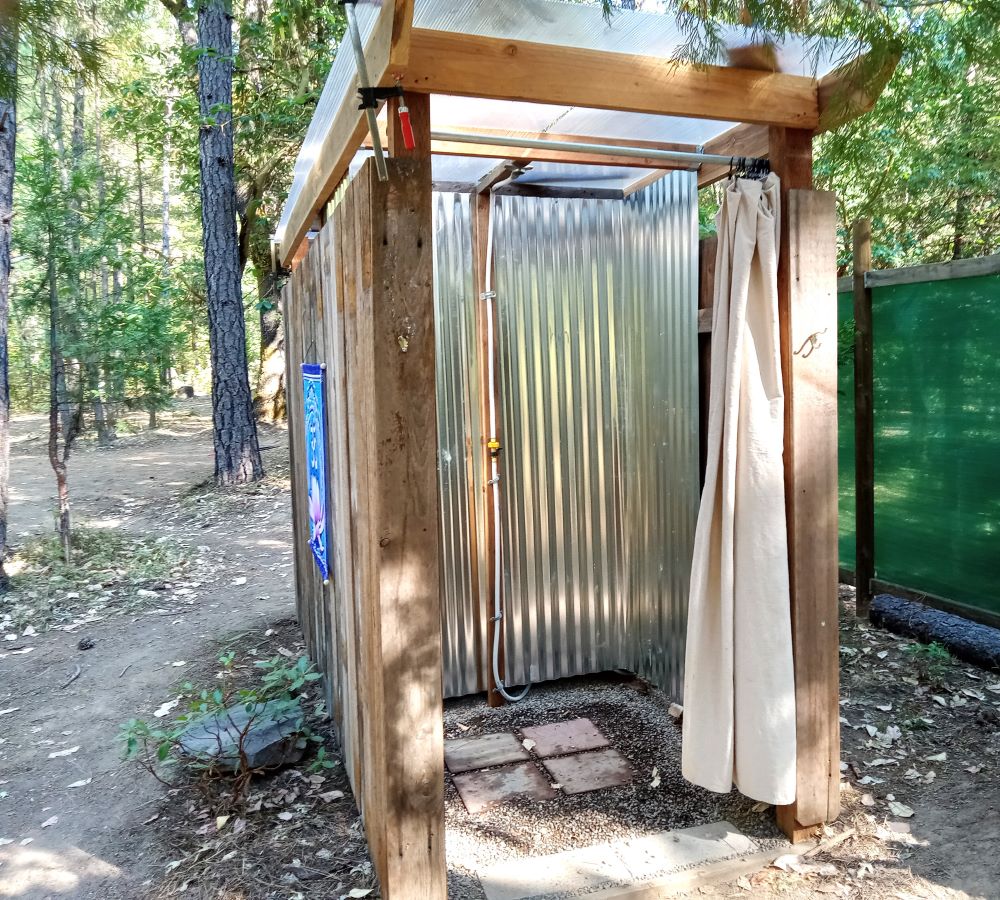 Outdoor shower in Tent site... under construction...